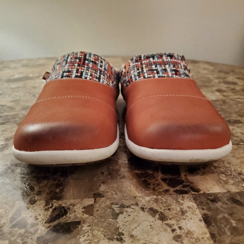 Spenco sz 7.5B Nubuck Leather Orthotic Slip On Siesta Mules Comfort Casual - Picture 4 of 15